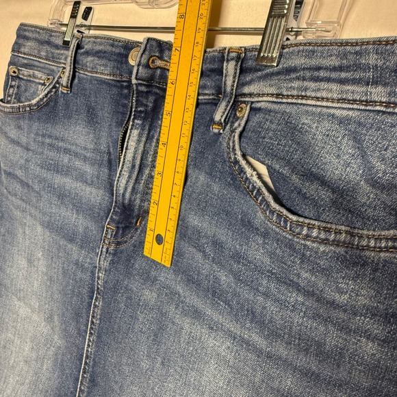 Lauren Ralph Lauren Denim Pencil Skirt Medium Wash Knee Length Women's Size 14 - Picture 4 of 16